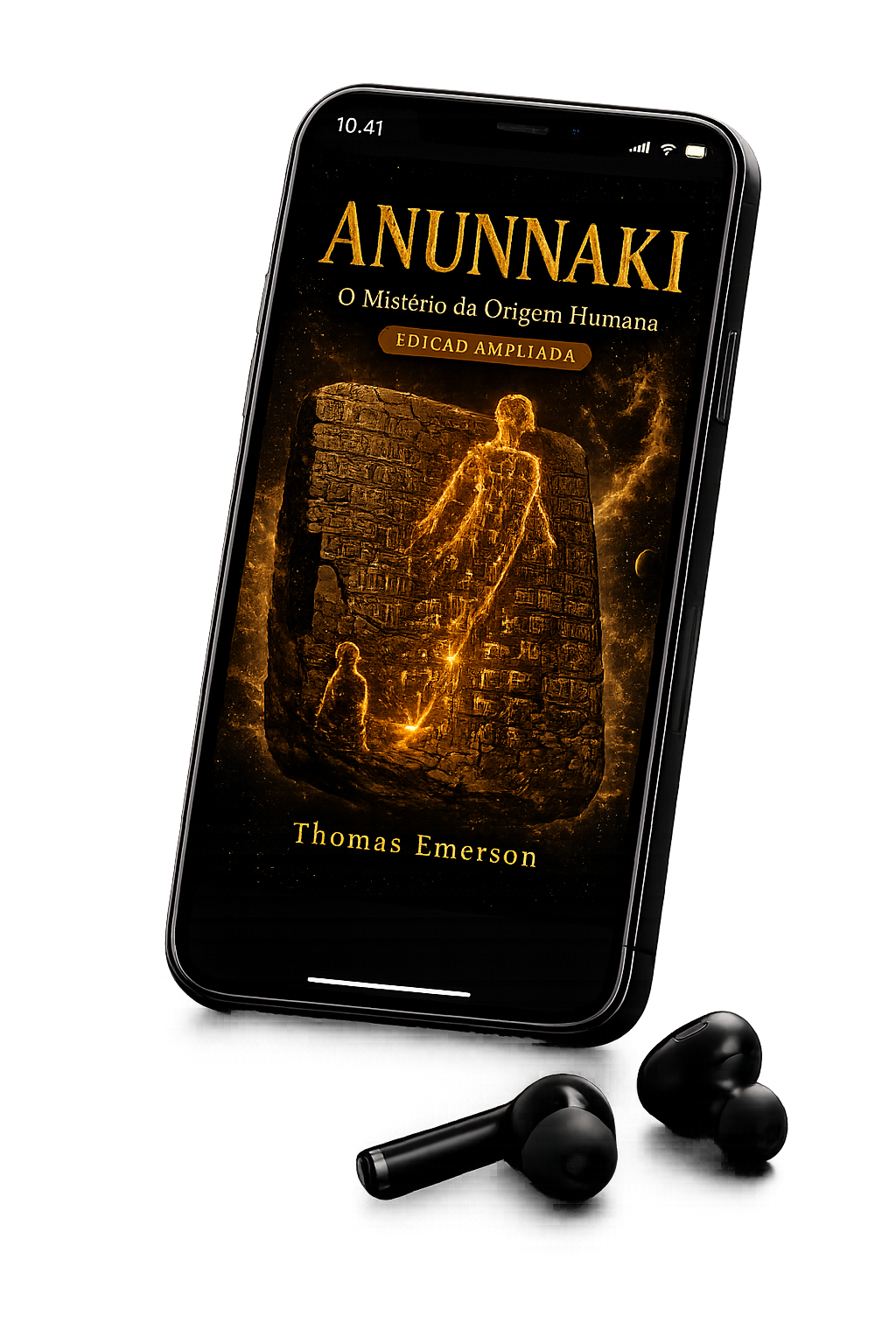 Edição digital e-book do livro Anunnaki no celular